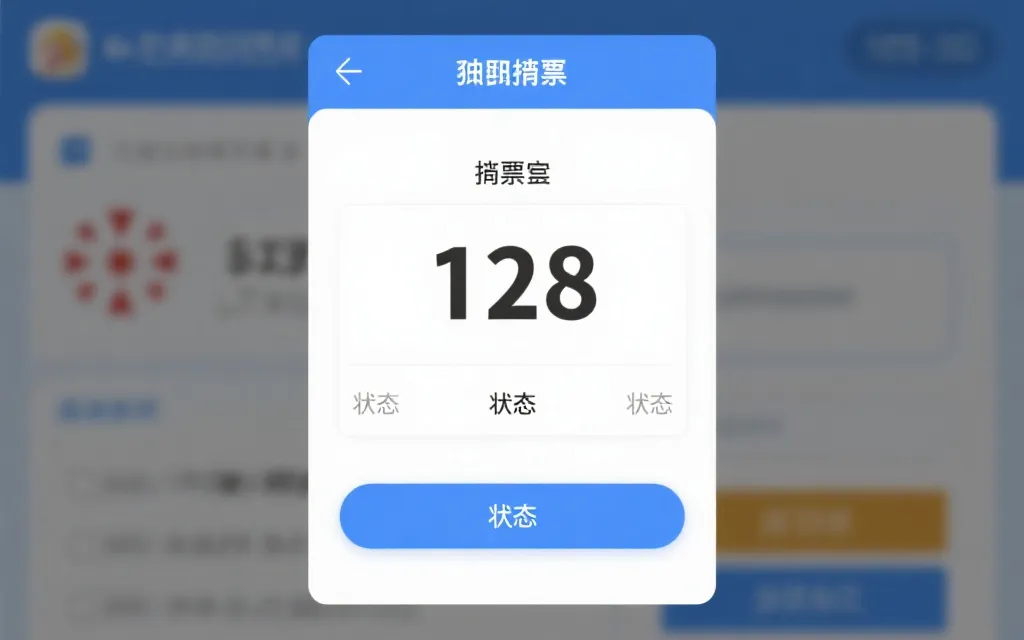 开奖结果展示页面效果图